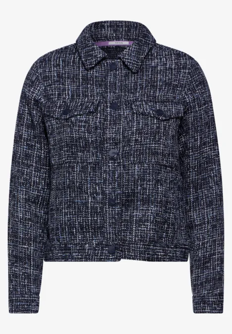 Bouclé Jacke universal blue