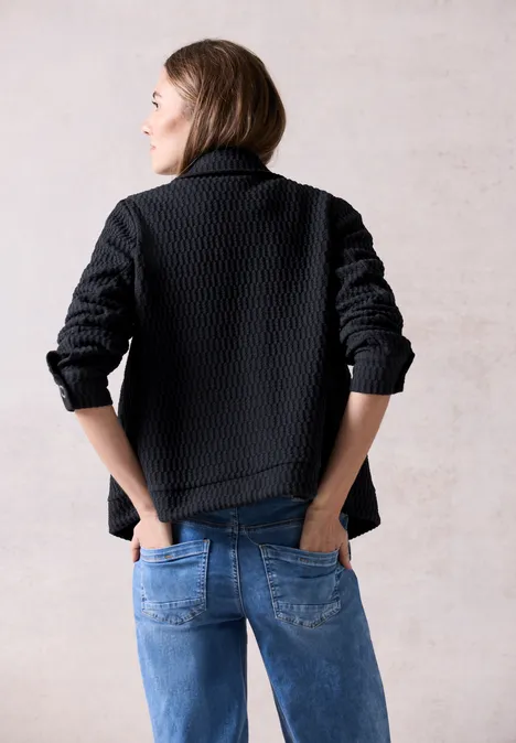 Strukturjacke universal blue