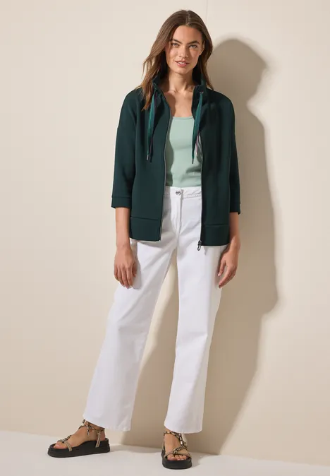 Jacke mit Stehkragen fir green