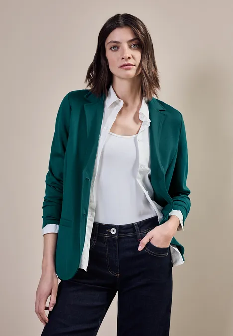 Blazer de base petrol green