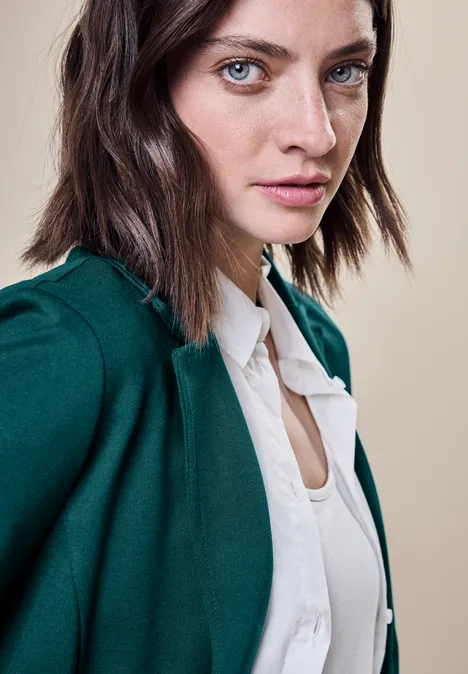 Blazer de base petrol green