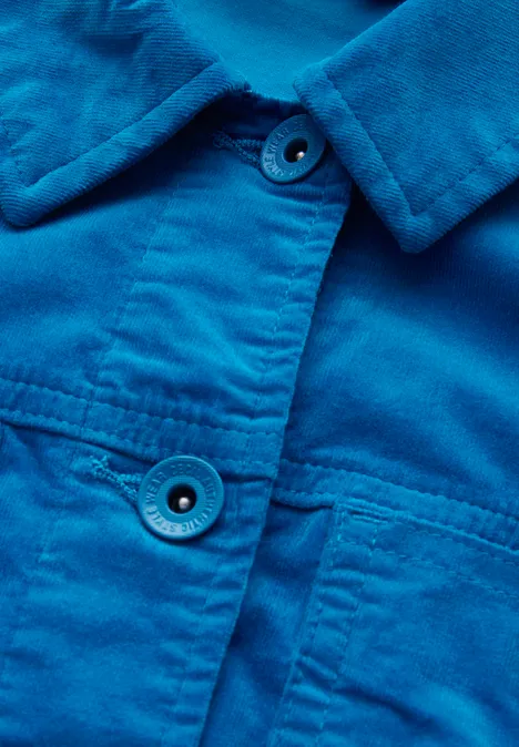 Cordjacke dynamic aqua blue