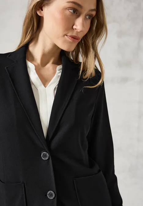 Blazer mit Taschen Black