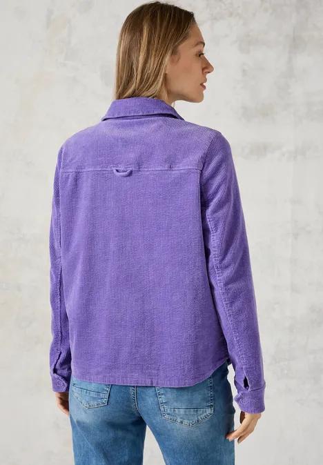 Cord-Overshirt wild lilac