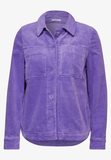 Cord-Overshirt wild lilac