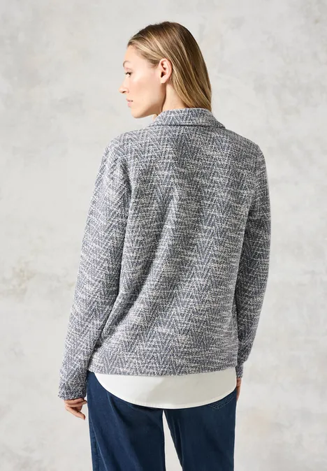 Bouclé Jacke Black