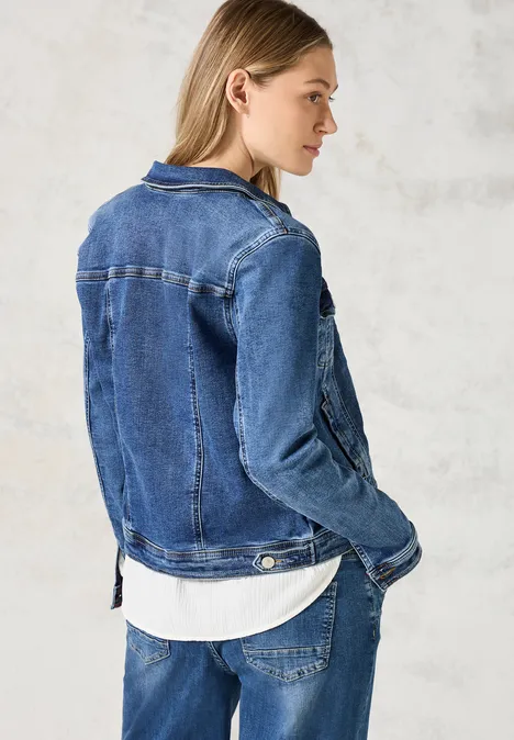 Jeansjacke mid blue wash