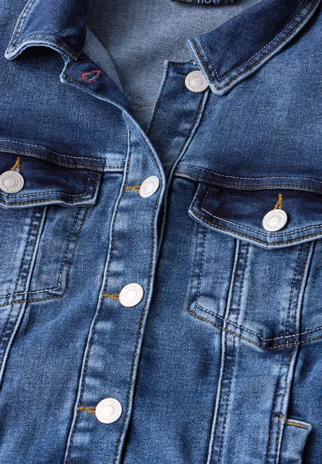 Jeansjacke mid blue wash