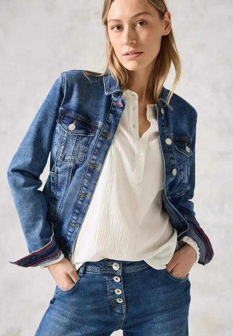 Jeansjacke mid blue wash