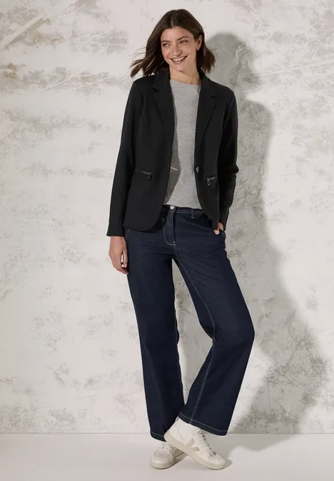 Piquè Blazer Black