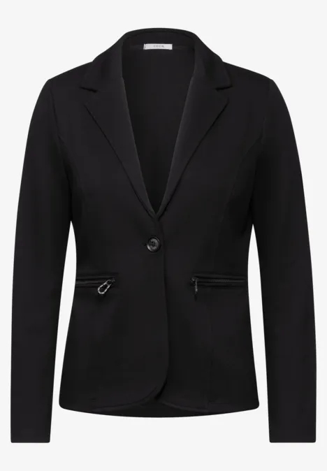 Piquè Blazer Black