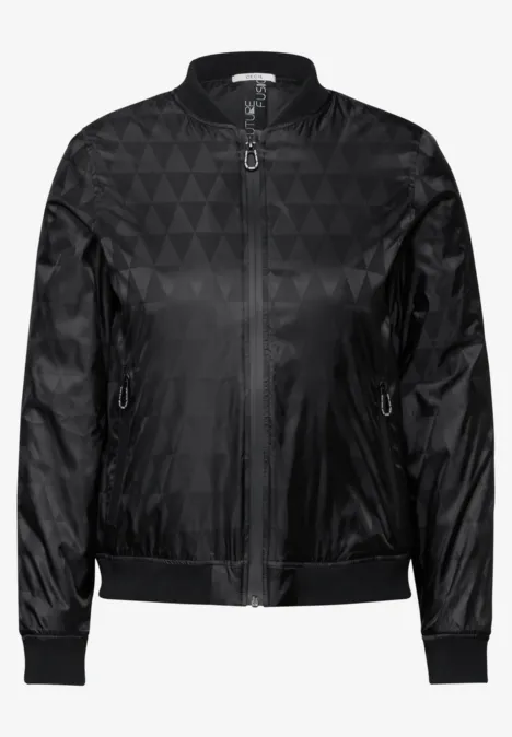 Jaquard Blouson Black