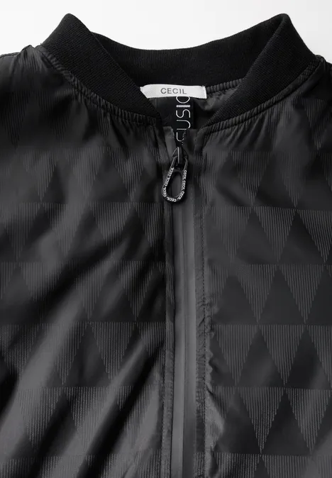 Jaquard Blouson Black