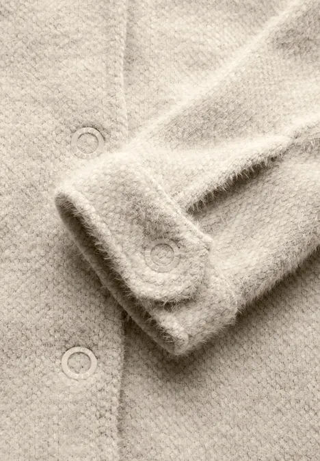 Kuschelige Jacke light hazel beige
