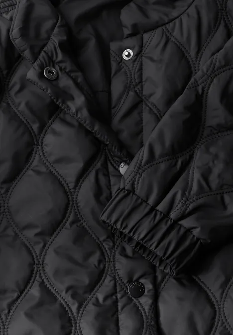 Gesteppte Jacke Black