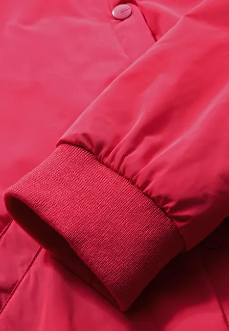 Blouson mit Knopfleiste granita red