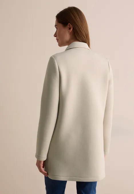 Scuba-Mantel desert beige melange
