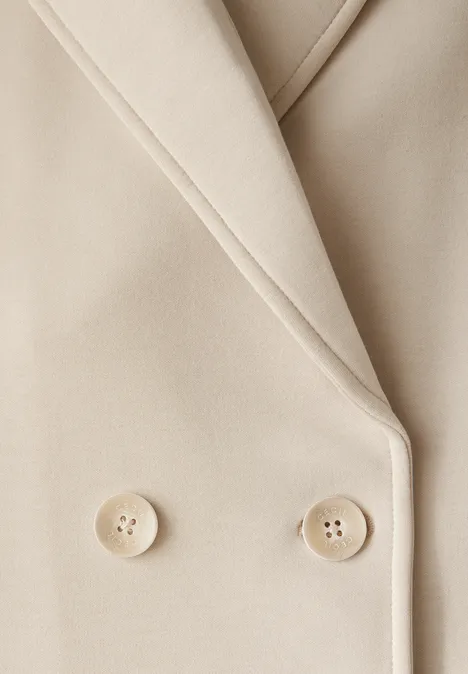 Scuba-Mantel desert beige melange