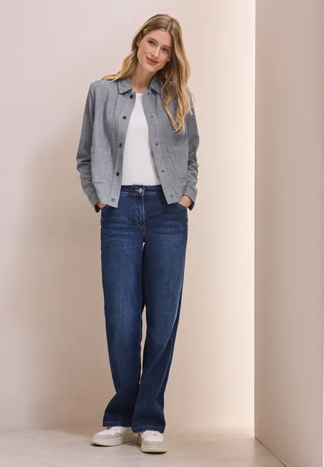 Blouson jacquard universal blue
