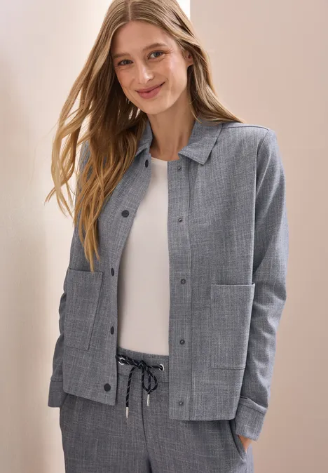 Blouson jacquard universal blue