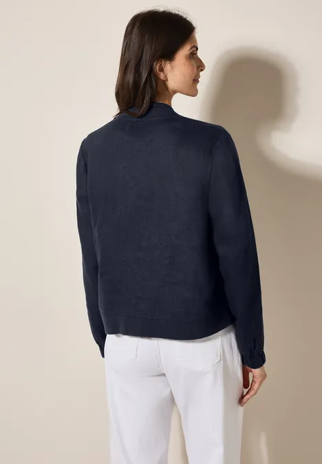 Leichter Leinen-Blouson universal blue