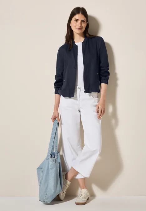 Leichter Leinen-Blouson universal blue