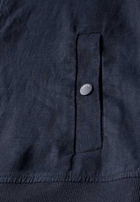 Leichter Leinen-Blouson universal blue