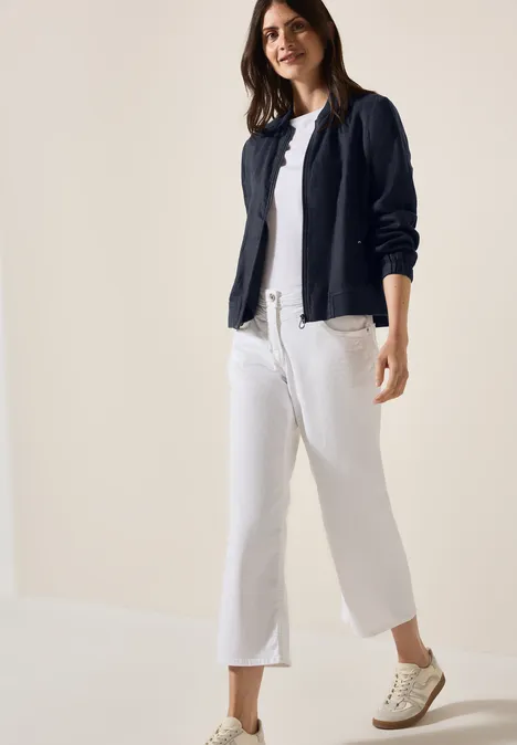 Leichter Leinen-Blouson universal blue