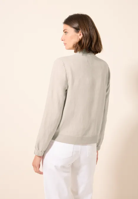 Leichter Leinen-Blouson pumice beige