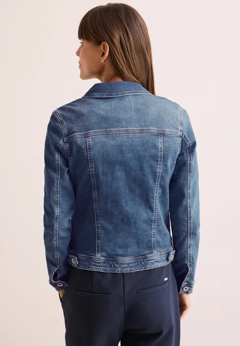 Denim Jogg Jacke mid blue wash