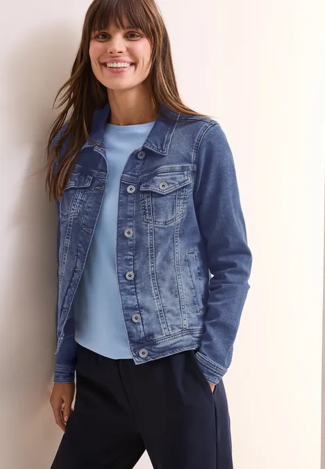 Denim Jogg Jacke mid blue wash