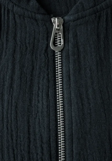 Veste courte en mousseline universal blue