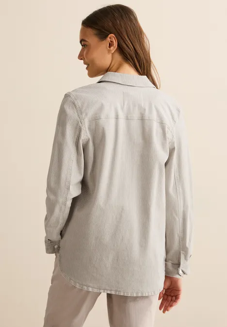 Survêtement en jean rayé pearl beige