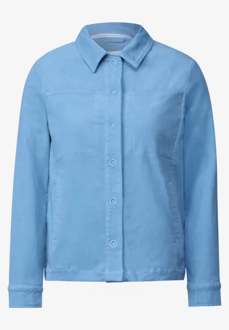 Corduroy overhemd fresh light blue