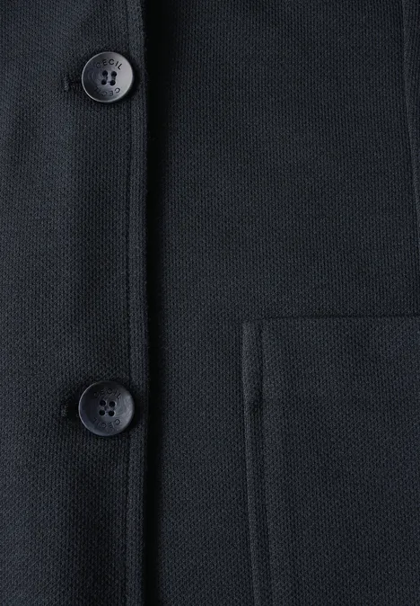 Blazer met structuur universal blue