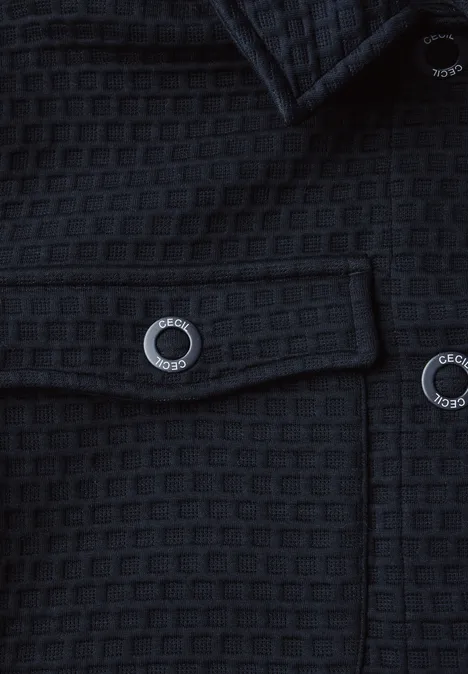 Overshirt mit Struktur universal blue