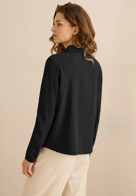 Overshirt mit Struktur Black