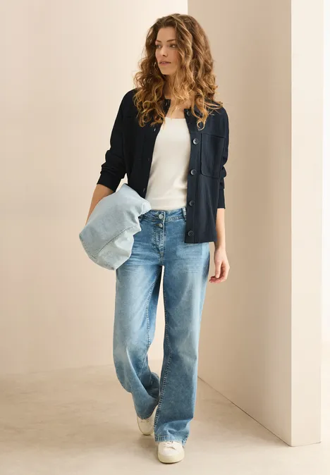 Overshirt mit Struktur universal blue
