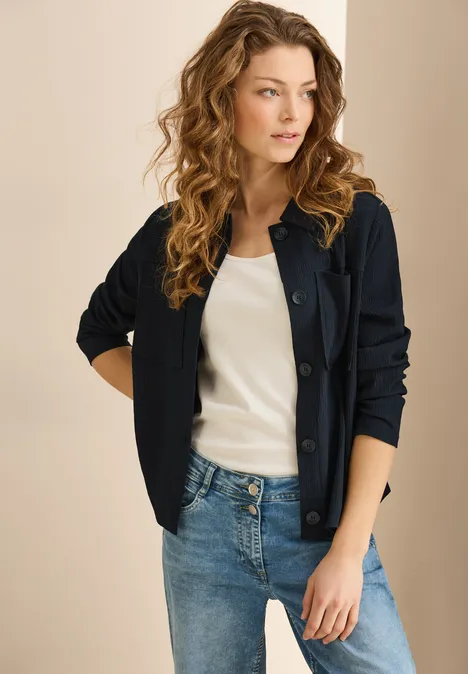 Overshirt mit Struktur universal blue