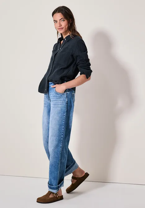 Musselin Overshirt universal blue