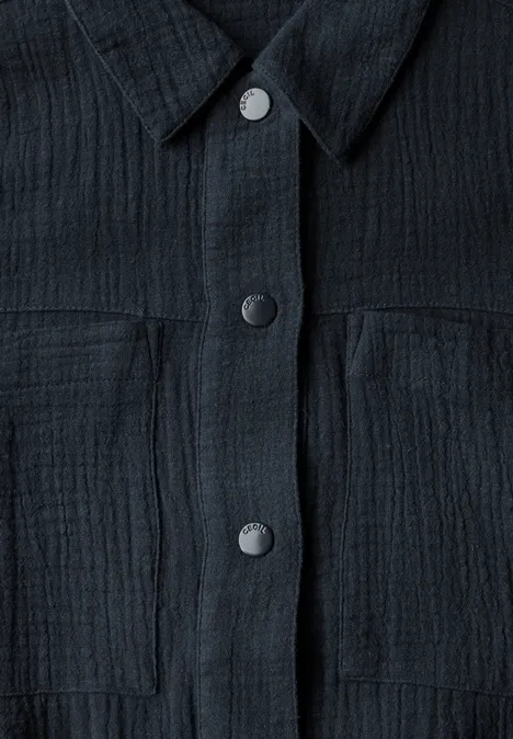 Musselin Overshirt universal blue