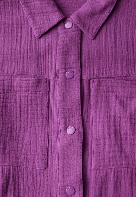 Musselin Overshirt magenta lacquer