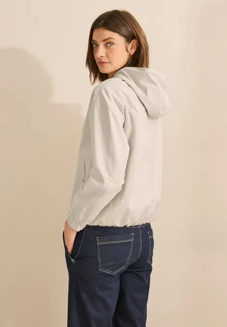 Blouson mit Kapuze pearl beige