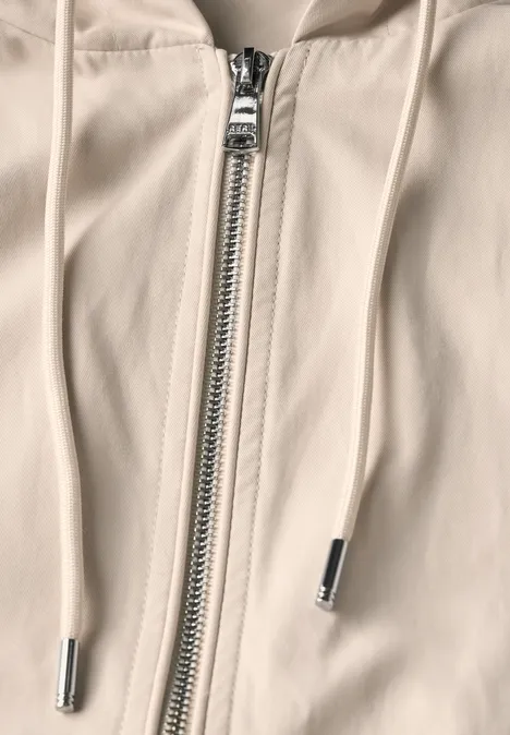 Blouson mit Kapuze pearl beige