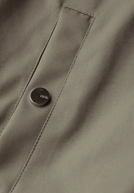 Blouson avec capuche smoky taupe