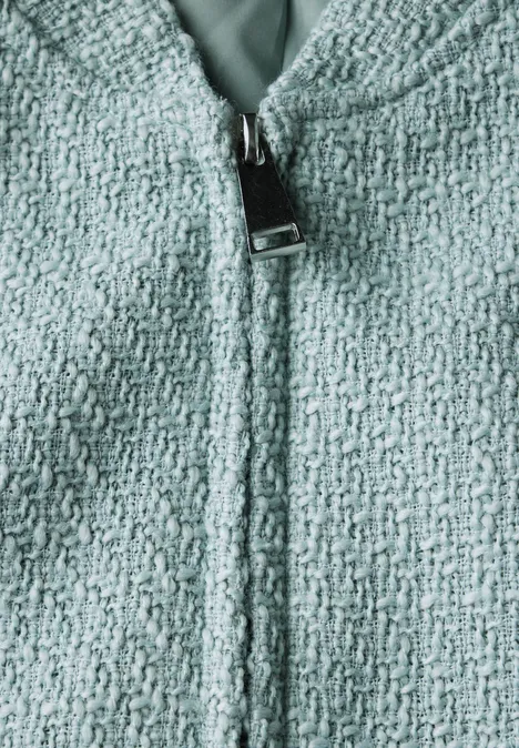 Bouclé Blouson cool salvia green