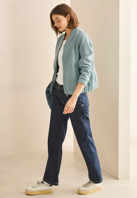 Bouclé Blouson cool salvia green
