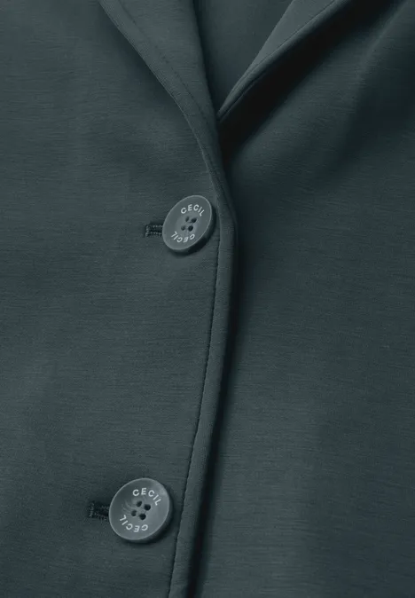 Zijden blazer slate khaki