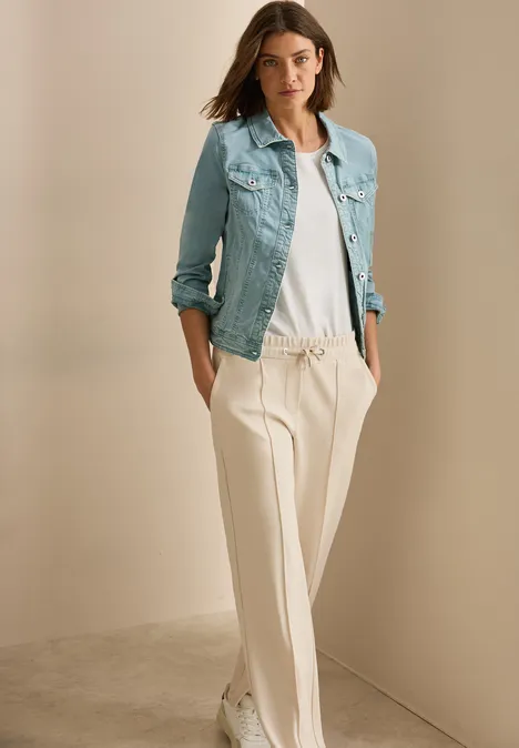 Veste en jean cool salvia green