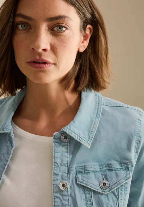 Veste en jean cool salvia green